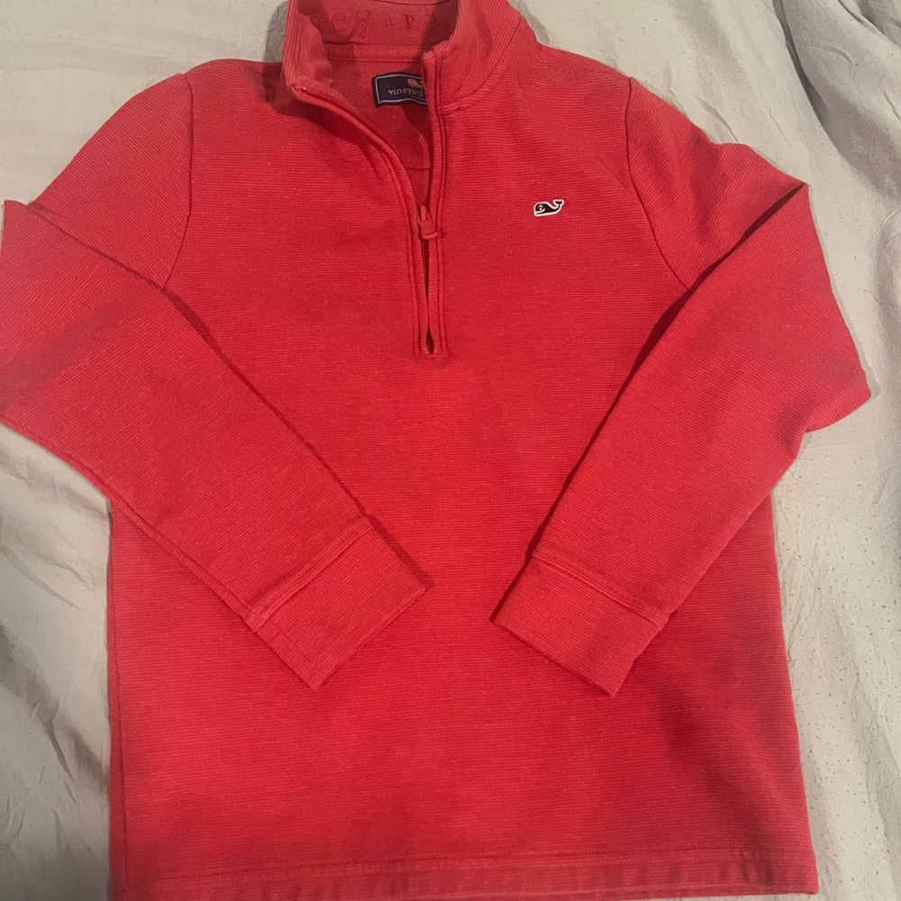 Vineyard Vines Boys Quarter Zip Saltwater Shirt